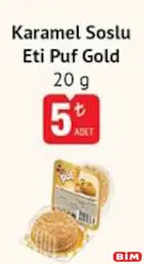 ETİ PUF GOLD KARAMEL SOSLU 20 G fiyat ve kampanya bilgisi
